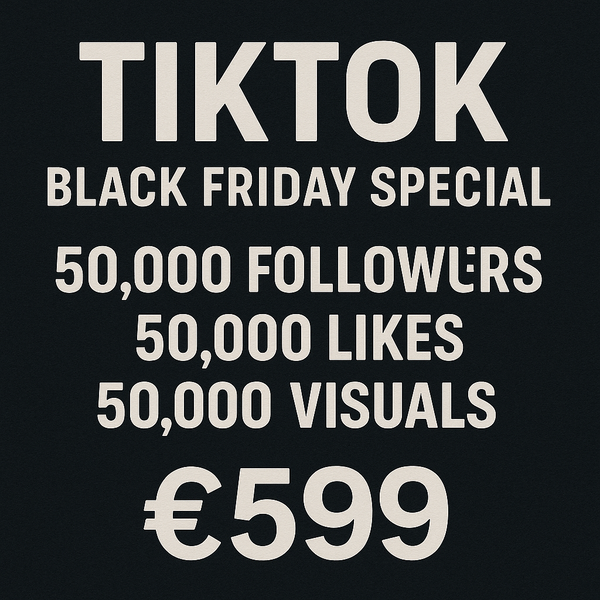 TikTok Black Friday Special – Pacchetto Esclusivo