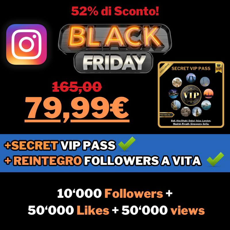PACK VIP BLACK FRIDAY + REINTEGRO A VITA
