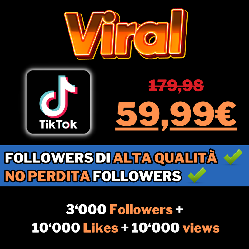 PACCHETTO VIRAL - OFFERTA TEMPORANEA